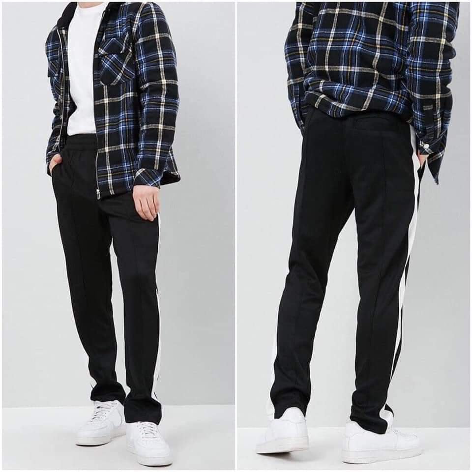 Quần Dài Chính Hãng - Forever 21 Men Pants 'Black/White' - 00310576