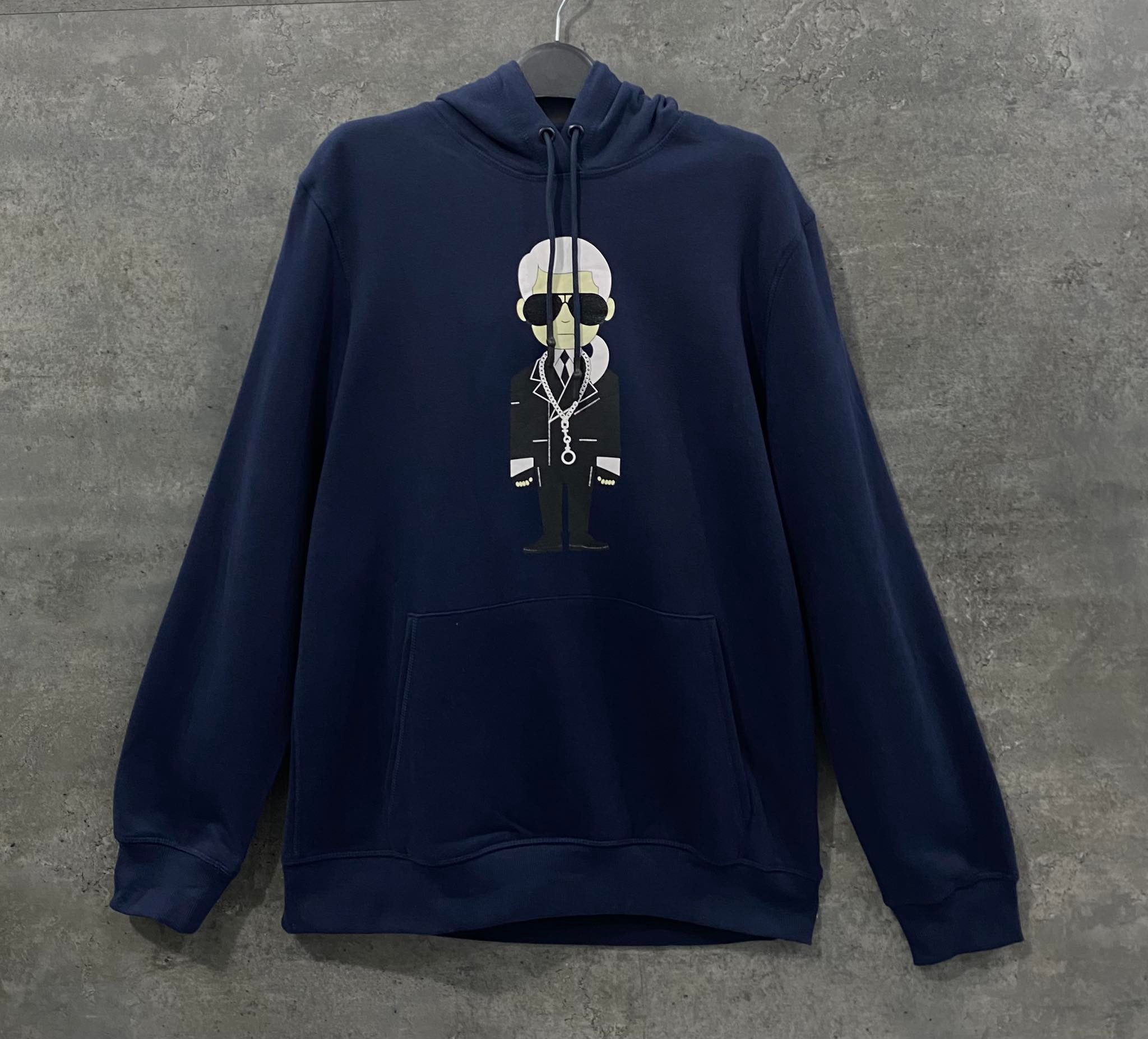 Áo Hoodie Nỉ Nam Karl Lagerfeld Paris Dark Navy - HK451-01