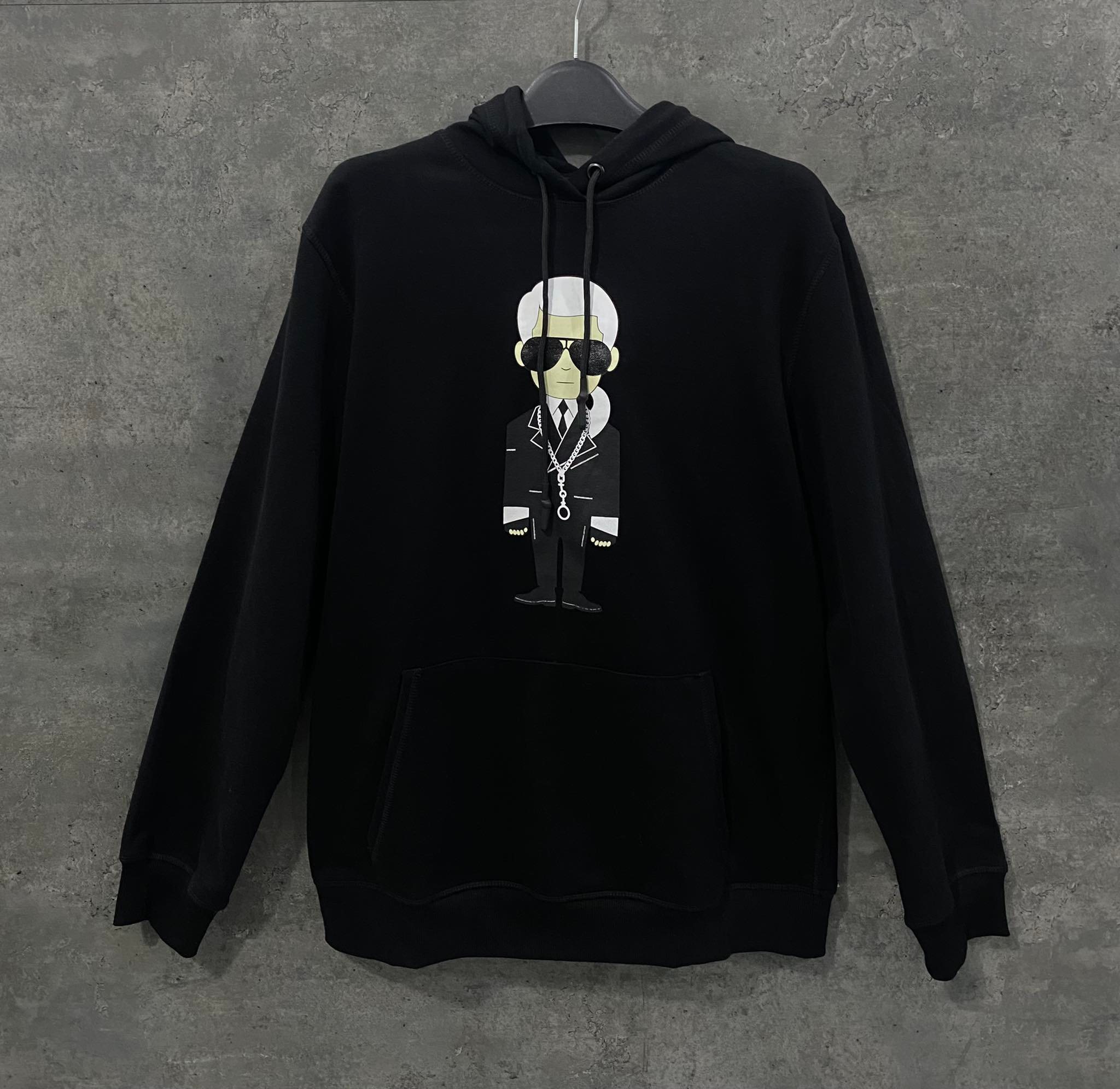 Áo Hoodie Nỉ Nam Karl Lagerfeld Paris Black - HK010-01