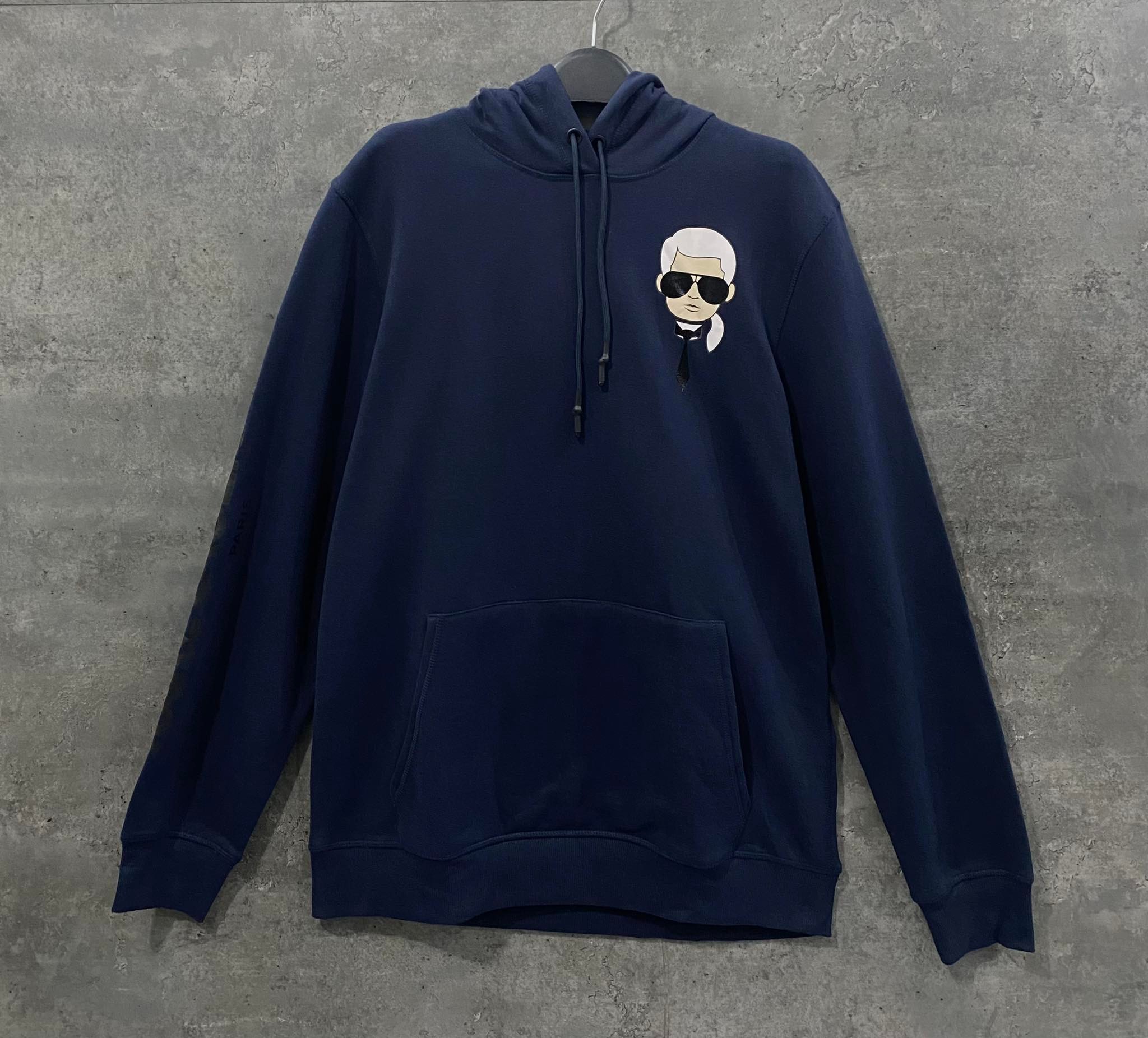 Áo Hoodie Nỉ Nam Karl Lagerfeld Paris Men's Navy - HK451-02