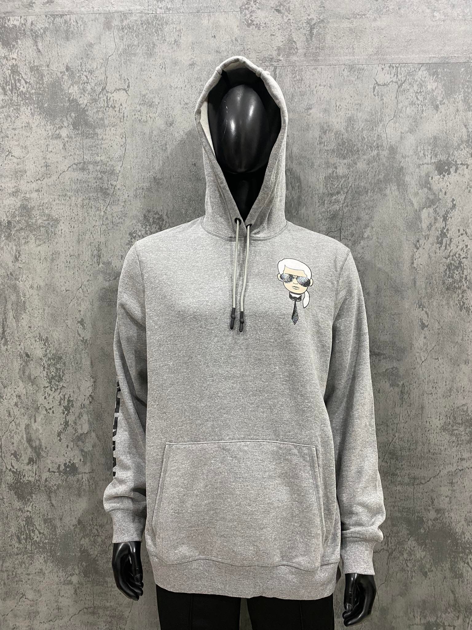 Áo Hoodie Nỉ Nam Karl Lagerfeld Paris Men's Grey - HK060-03