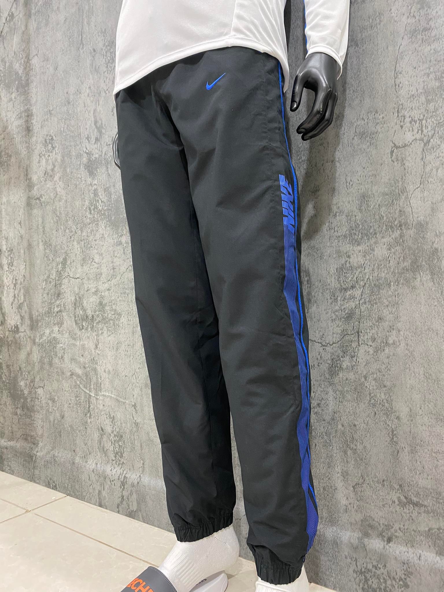Quần Dài Chính Hãng - Nike tracksuit bottoms 'Black/Blue' -611662