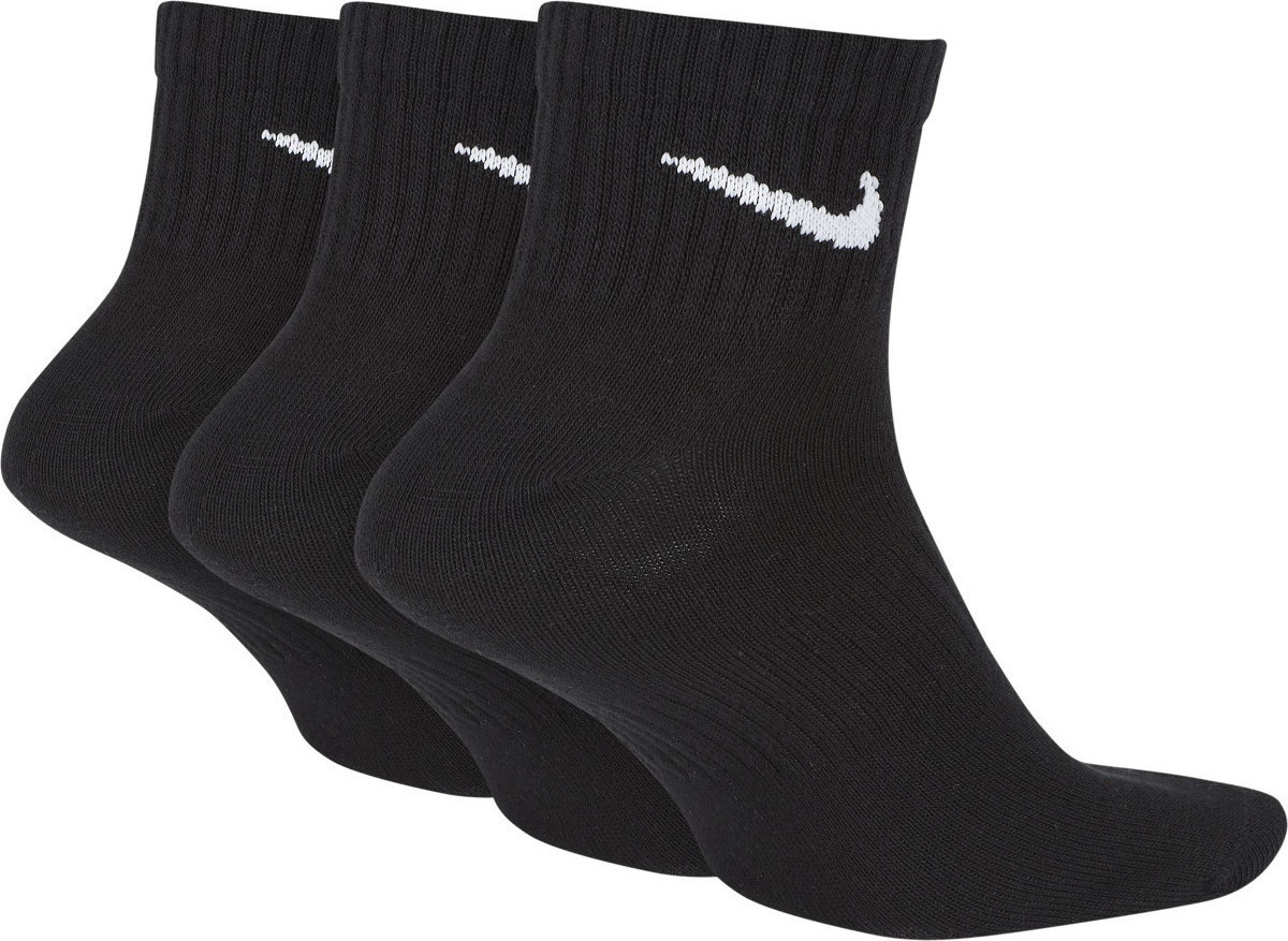 PHỤ KIỆN CHÍNH HÃNG - Tất Nike Everyday Cushioned Training Ankle Socks Black ( 3PAIRS ) - SX7667-010