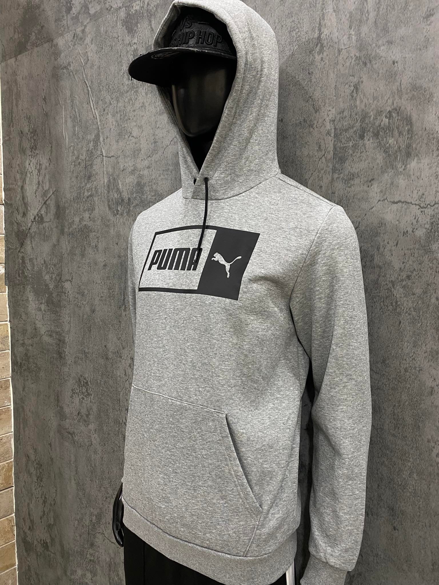 Áo Hoodie Nỉ Nam Puma Logo 'Grey' - 848222-03