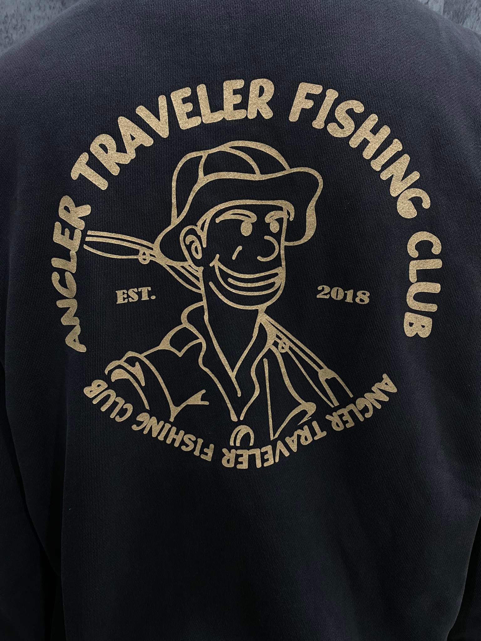 ÁO SWEATSHIRTS CHÍNH HÃNG - TraVel Camp Fishing Club Black - CAM060