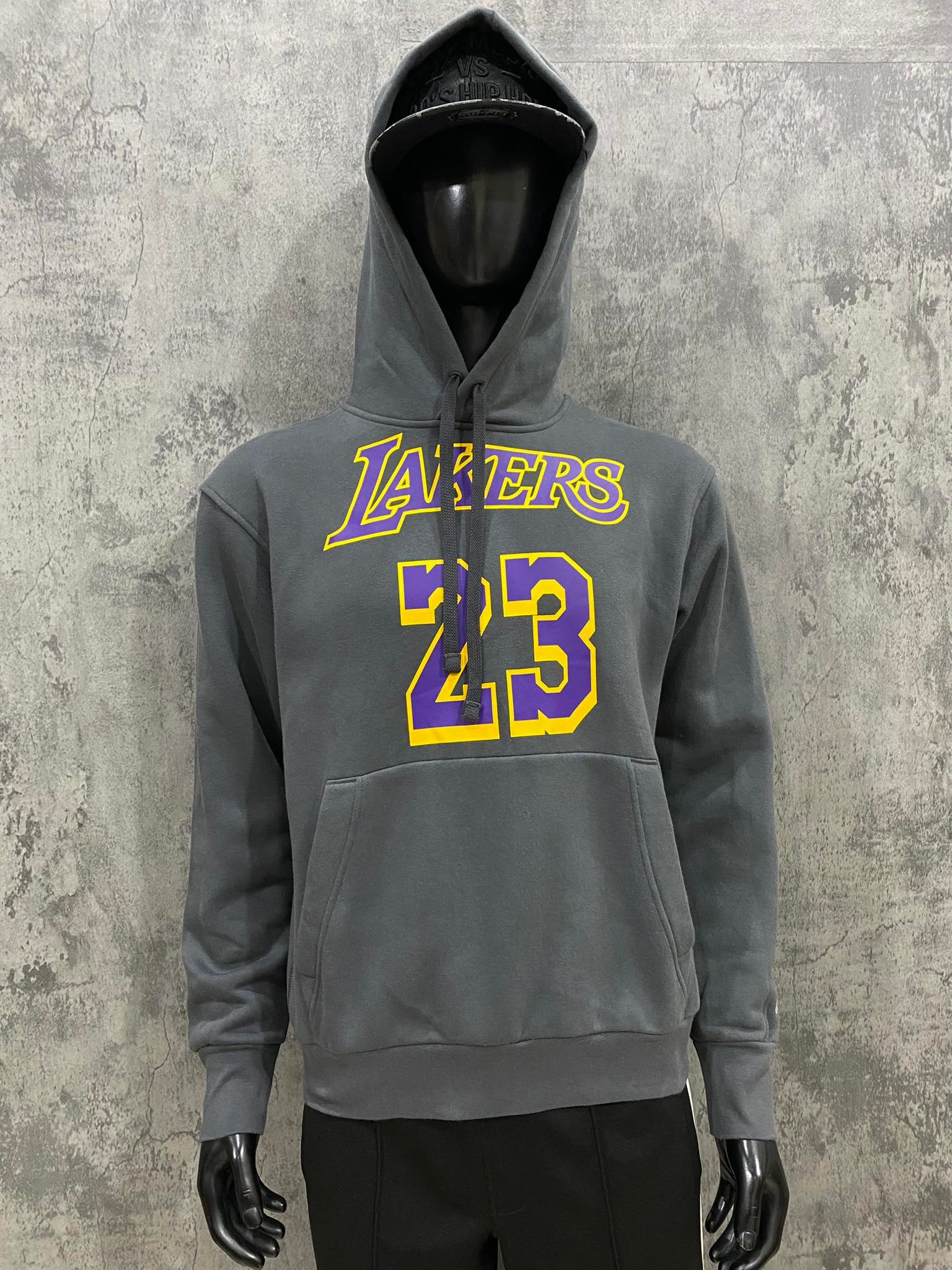 Áo Hoodie Nỉ Nam Nike NBA Lakers N23 Xám Đậm - DH6539-061