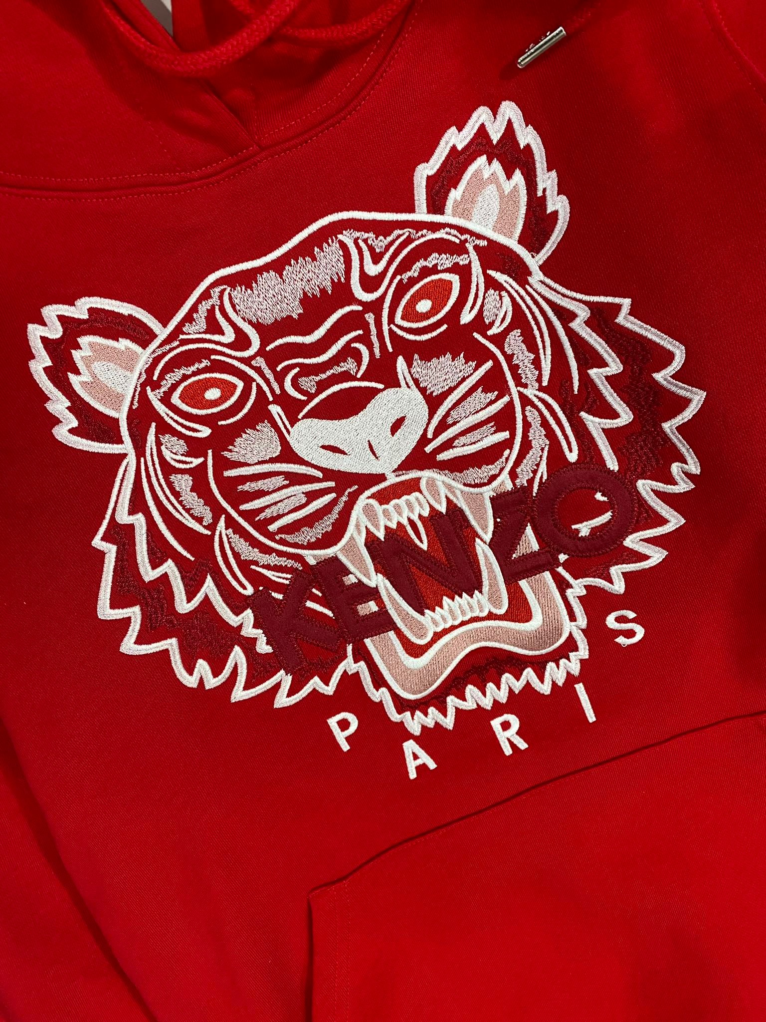 Áo Hoodie Nỉ Da Cá Kenzo Two-tone Tiger Hoodie 