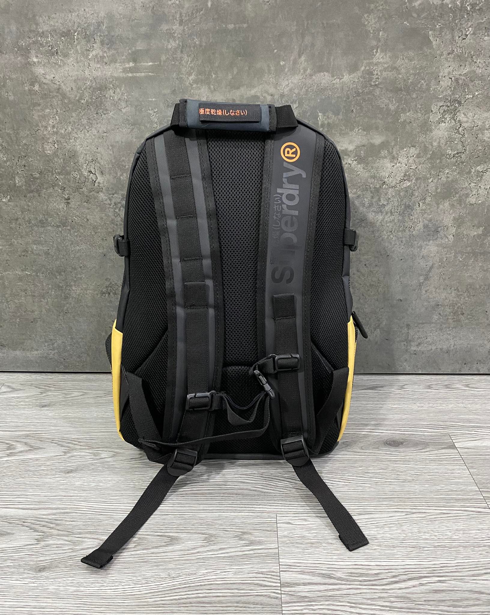 Balo Nam Nữ Superdry Only Tarp Backpack 'Black/Yellow' - BLS-06