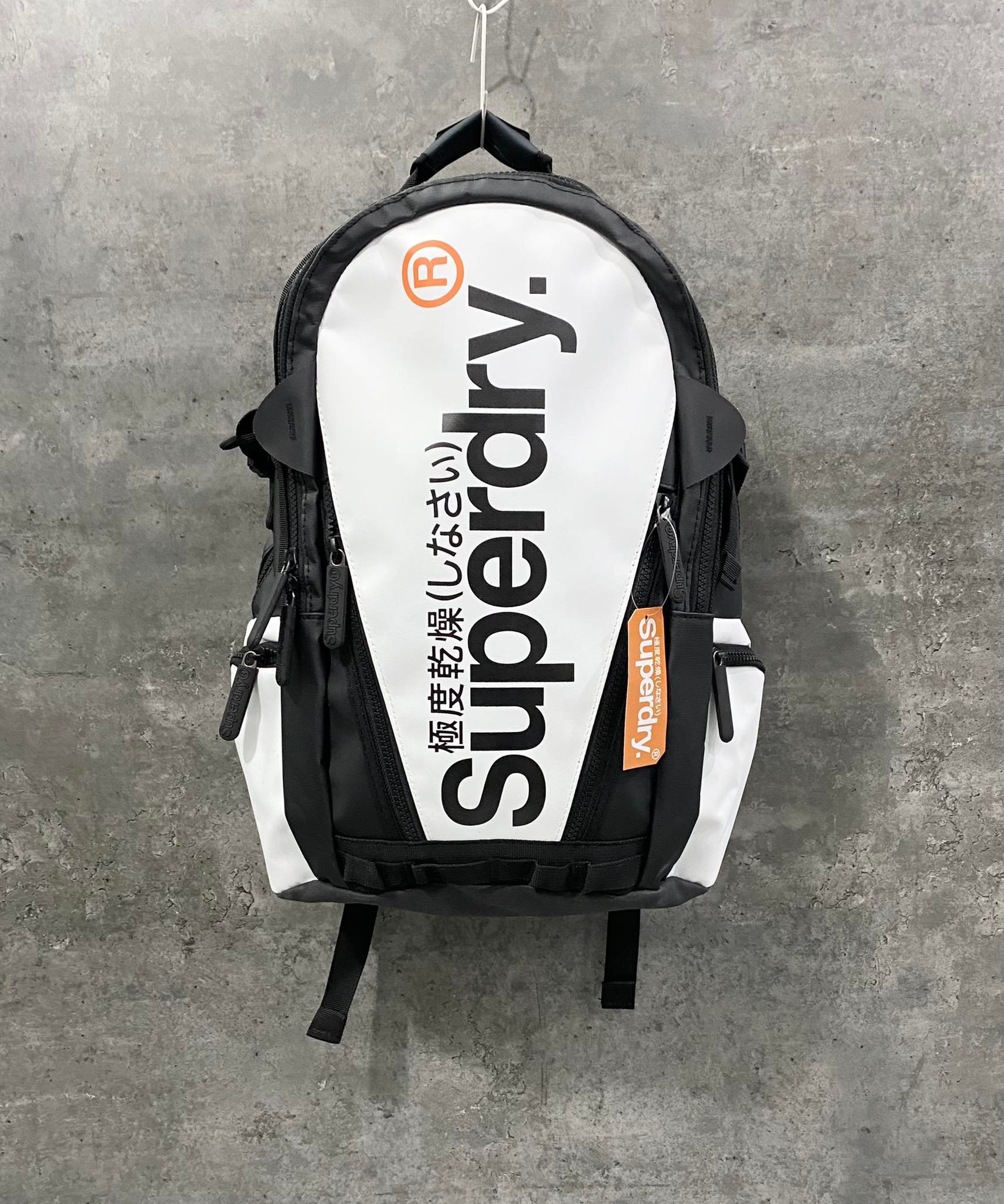 Balo Cao Cấp Superdry Only Tarp Backpack 'Black/White'