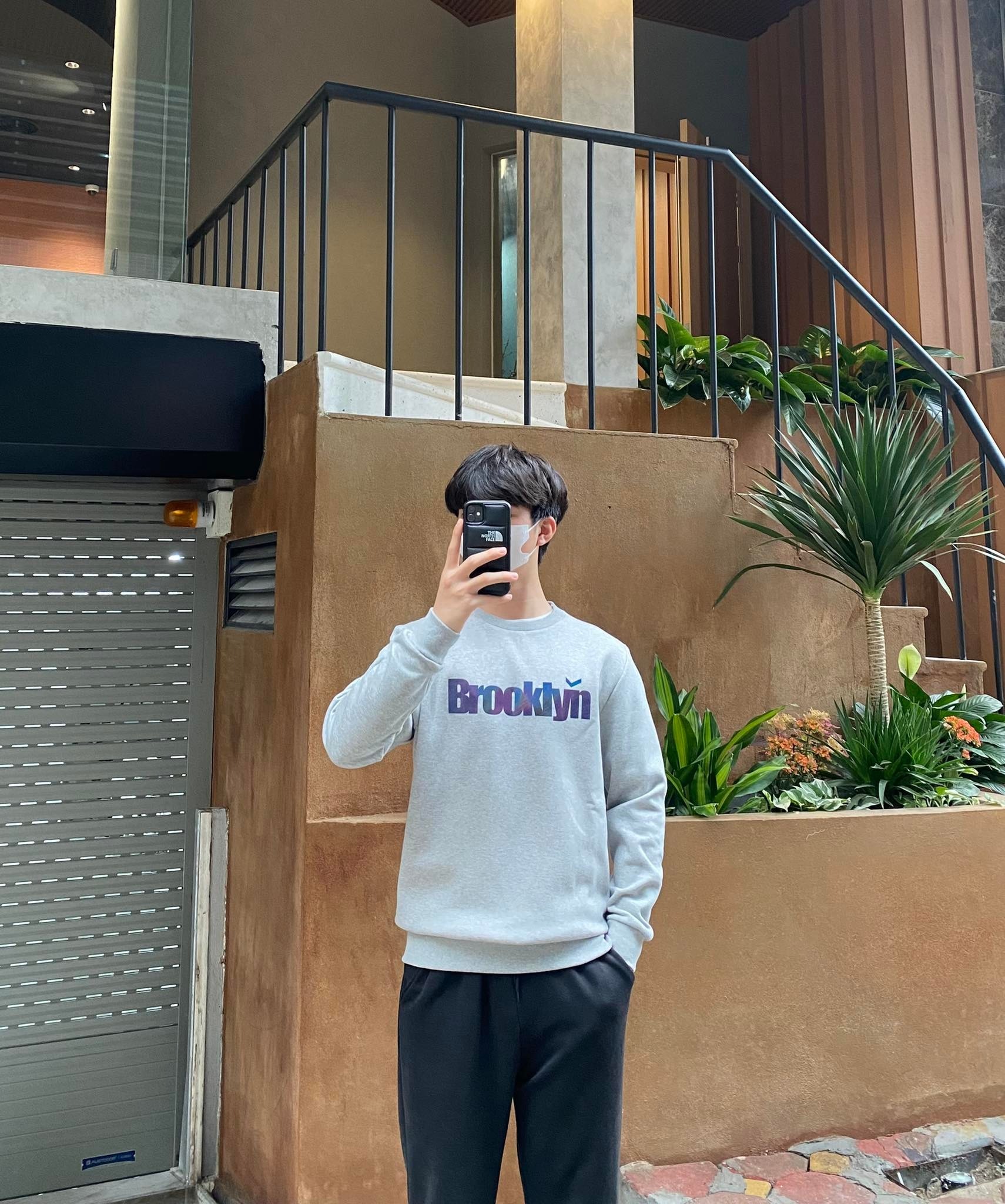 ÁO SWEATSHIRTS CHÍNH HÃNG - Áo lót nỉ Brooklyn Sweashirt 'Grey' - BRO-060