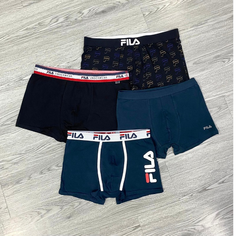 Quần Underwear - Fila Noir Underwear Pure Cotton Breathable Boxer Pants - ( 1 Pack/ 3 Chiếc ) - UNF-004 Quyetsneaker