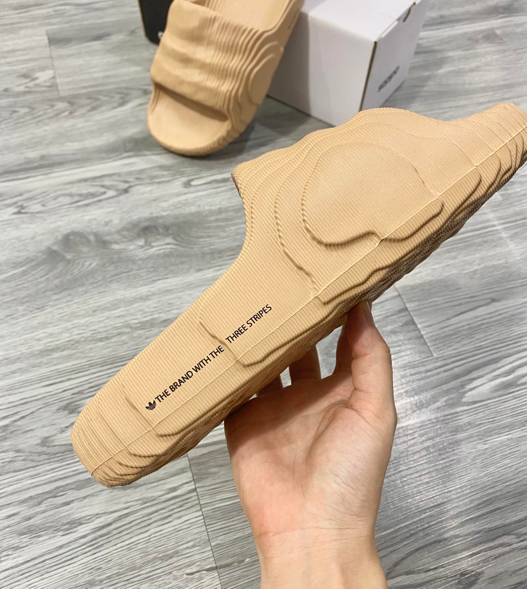 Dép Chính Hãng - Adidas Adilette 22 Slides Brown - GX6945