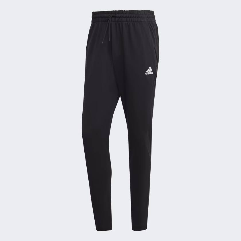 QUẦN DÀI CHÍNH HÃNG - Adidas Essentials Single Jersey Tapered Open Hem Pants Black - IC9409