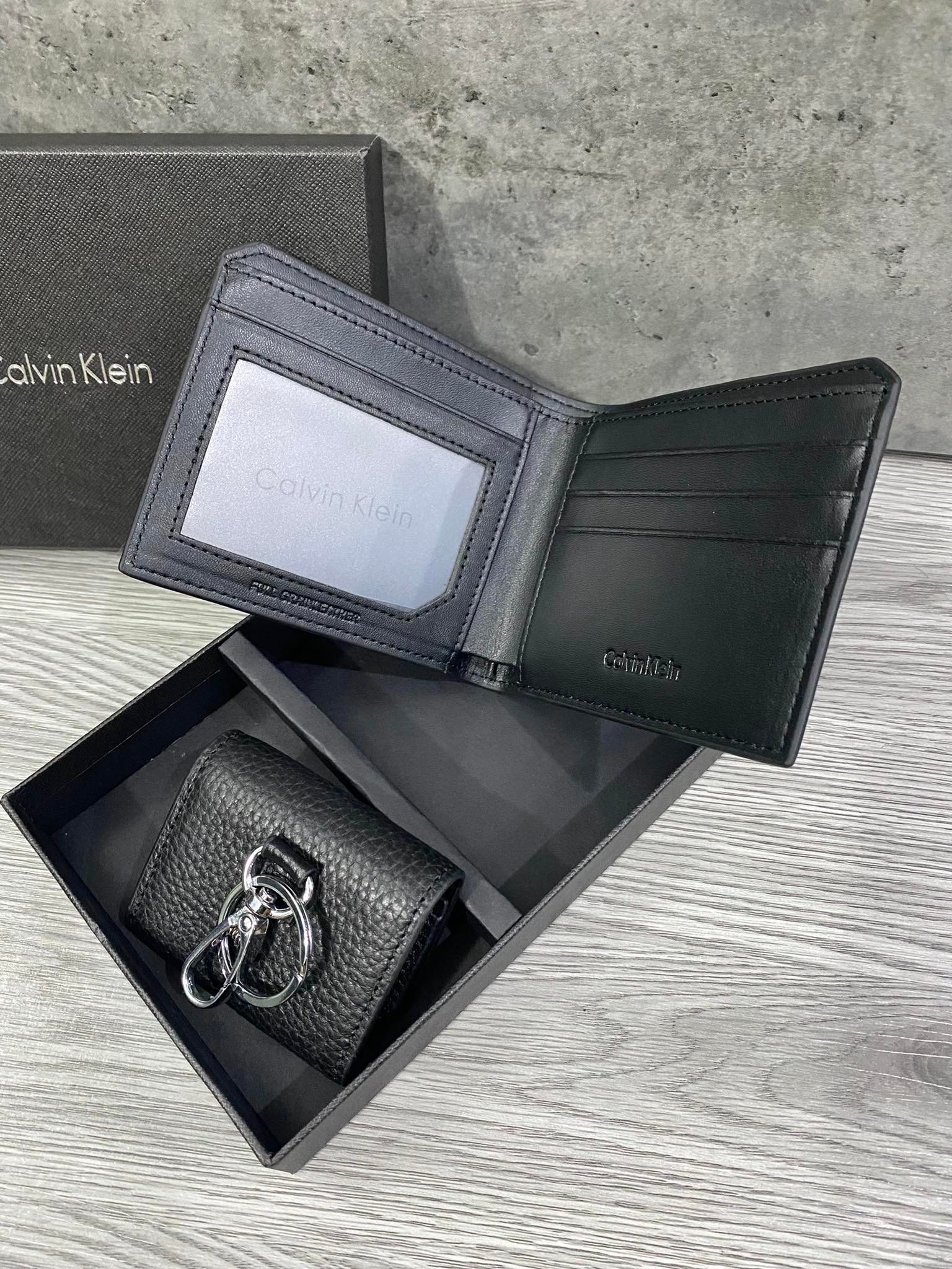 Phụ Kiện Chính Hãng - Set Ví Nam Calvin Klein 