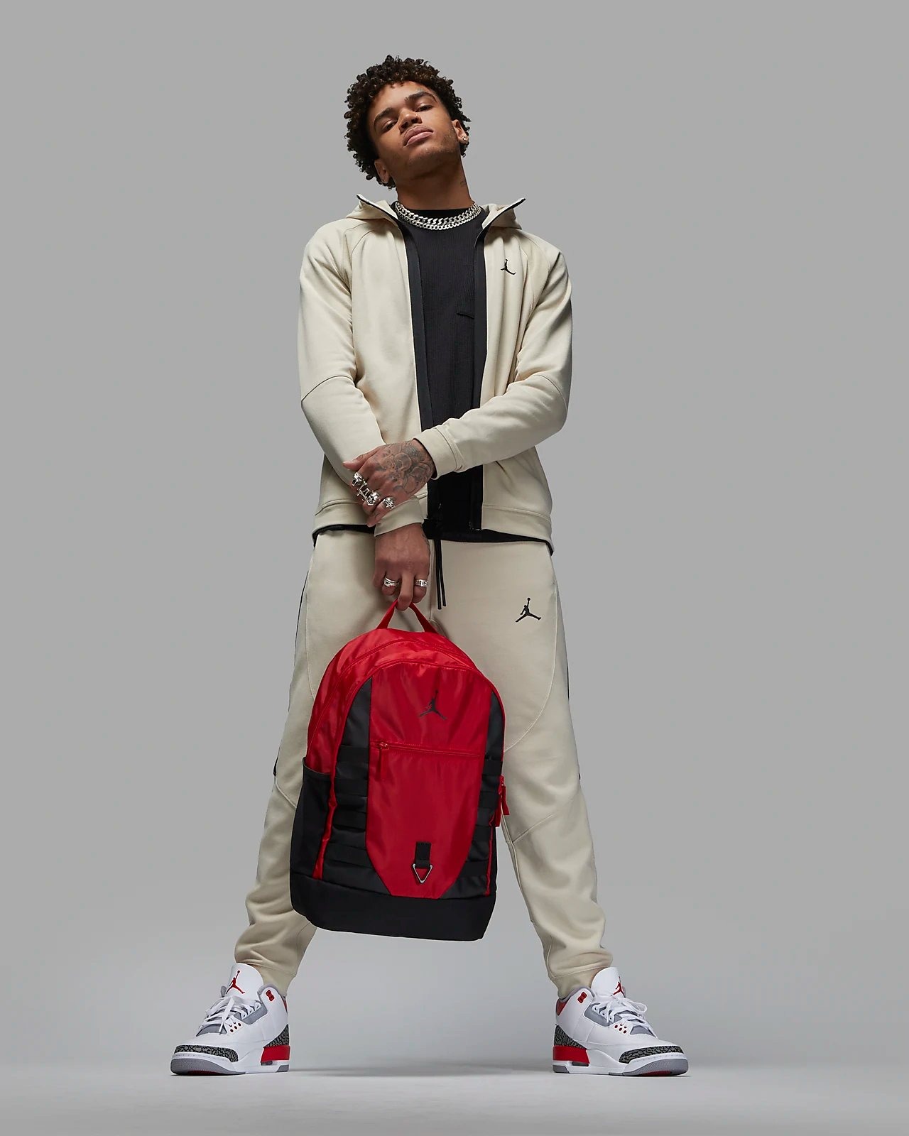 Phụ Kiện Chính Hãng - Balo Jordan Backpack Black /Red - 9A0692-R78