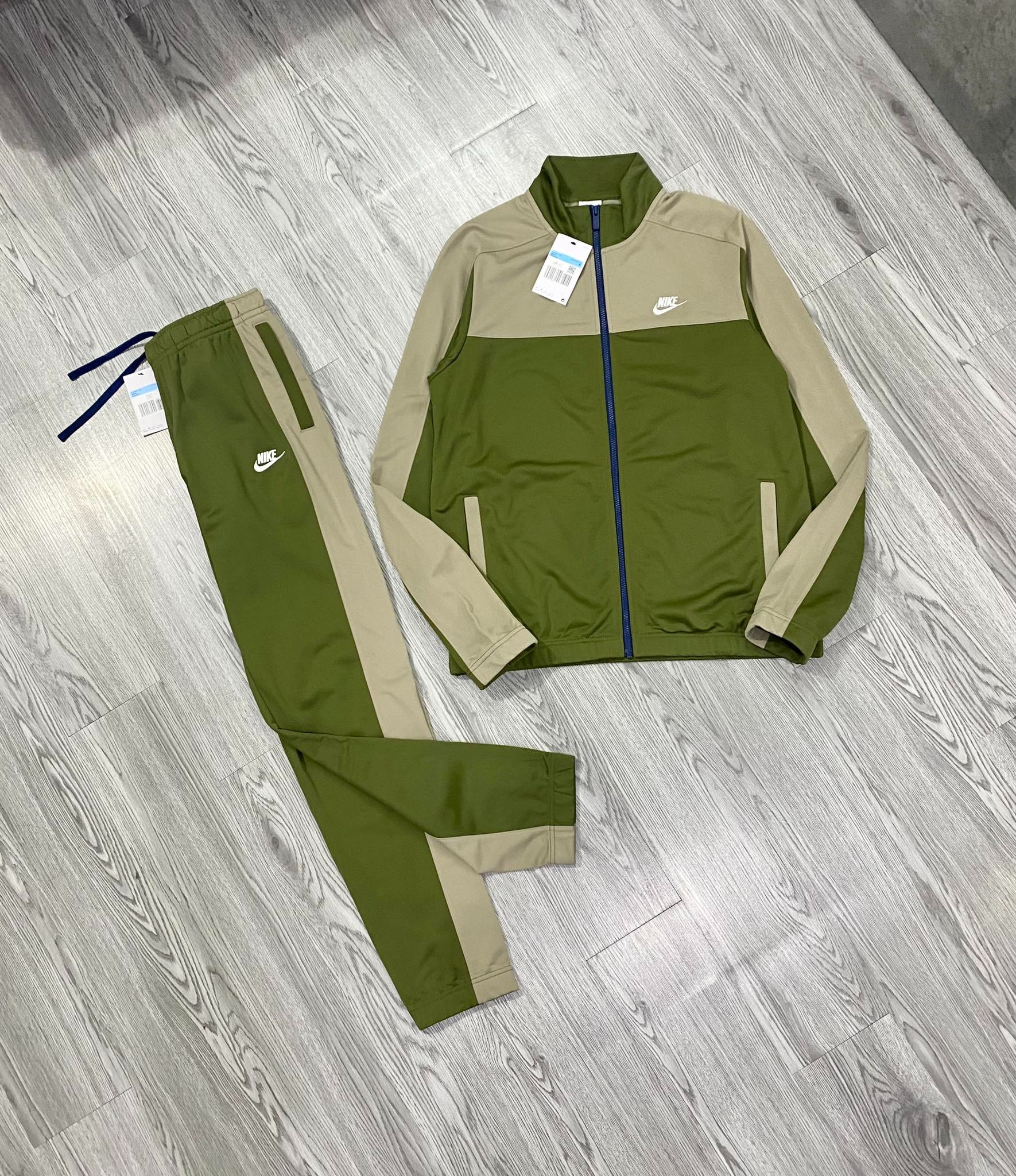 Bộ Thể Thao Chính Hãng - Nike Tracksuit Essentials Knit Olive - DM6843-326