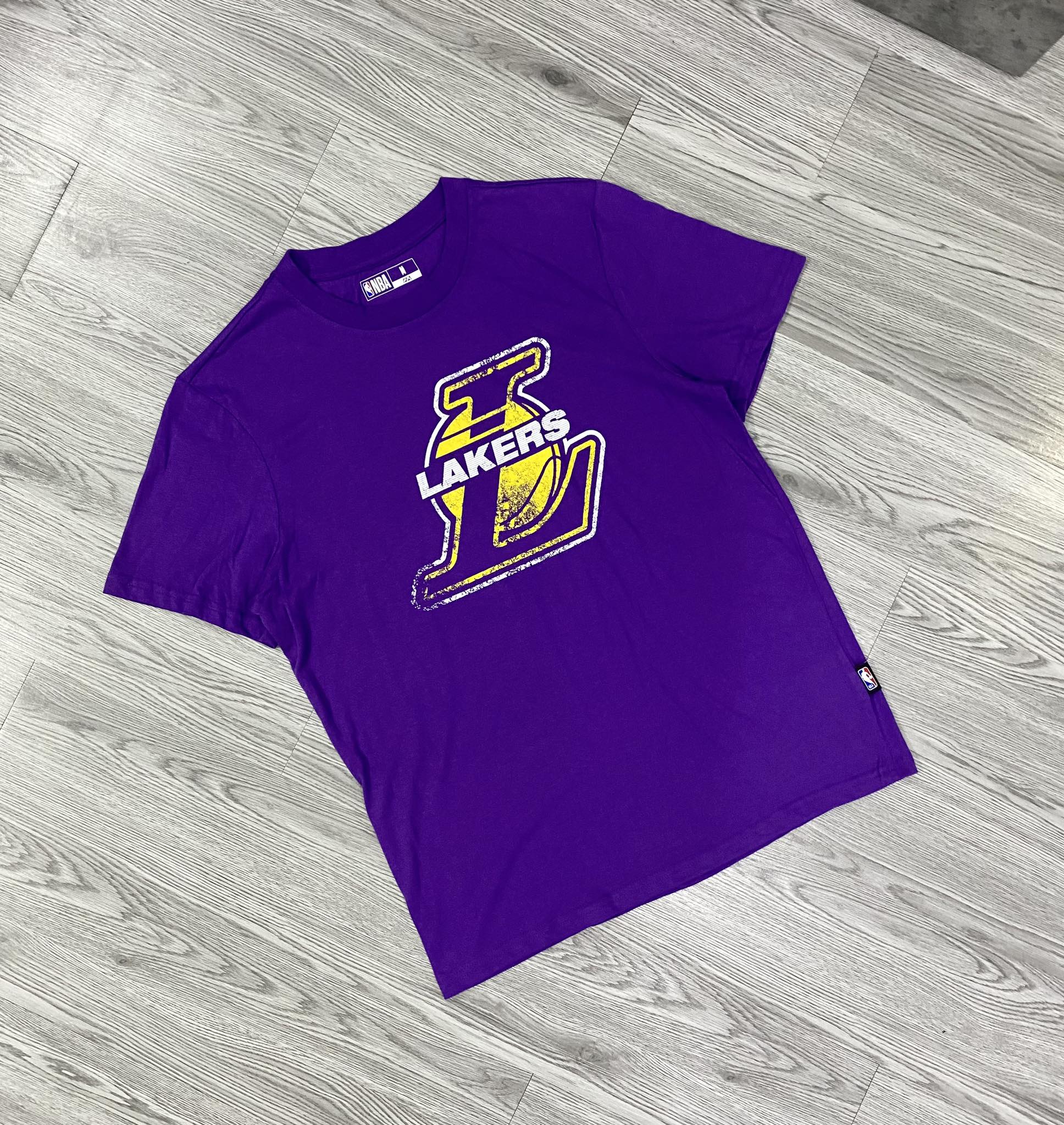 Áo Tshirts Chính Hãng - NBA Polera Manga Corta Laker 'Tím' - NBATS523222-02