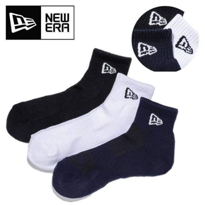 Phụ Kiện Chính Hãng - Tất Newera Ankle Sock White (3 đôi/pack) - 11531694-100