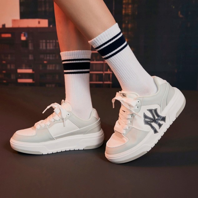 Giày Casual Chính Hãng - MLB Liner Basic New York Yankees 'Grey' - 3ASXCA12N-50GRL