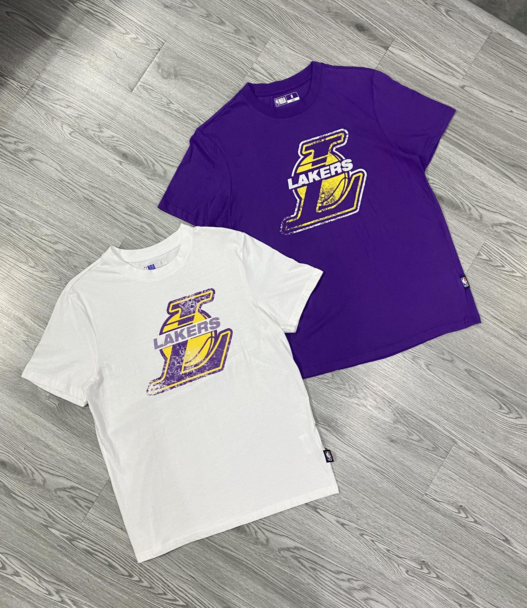 Áo Tshirts Chính Hãng - NBA Polera Manga Corta Laker 'Tím' - NBATS523222-02