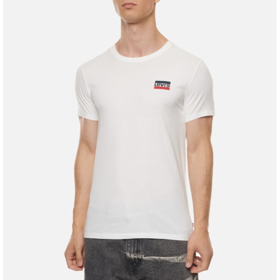 ÁO TSHIRTS CHÍNH HÃNG - Levi's® CREWNECK GRAPHIC Basic T-shirt - 79681-0000-White