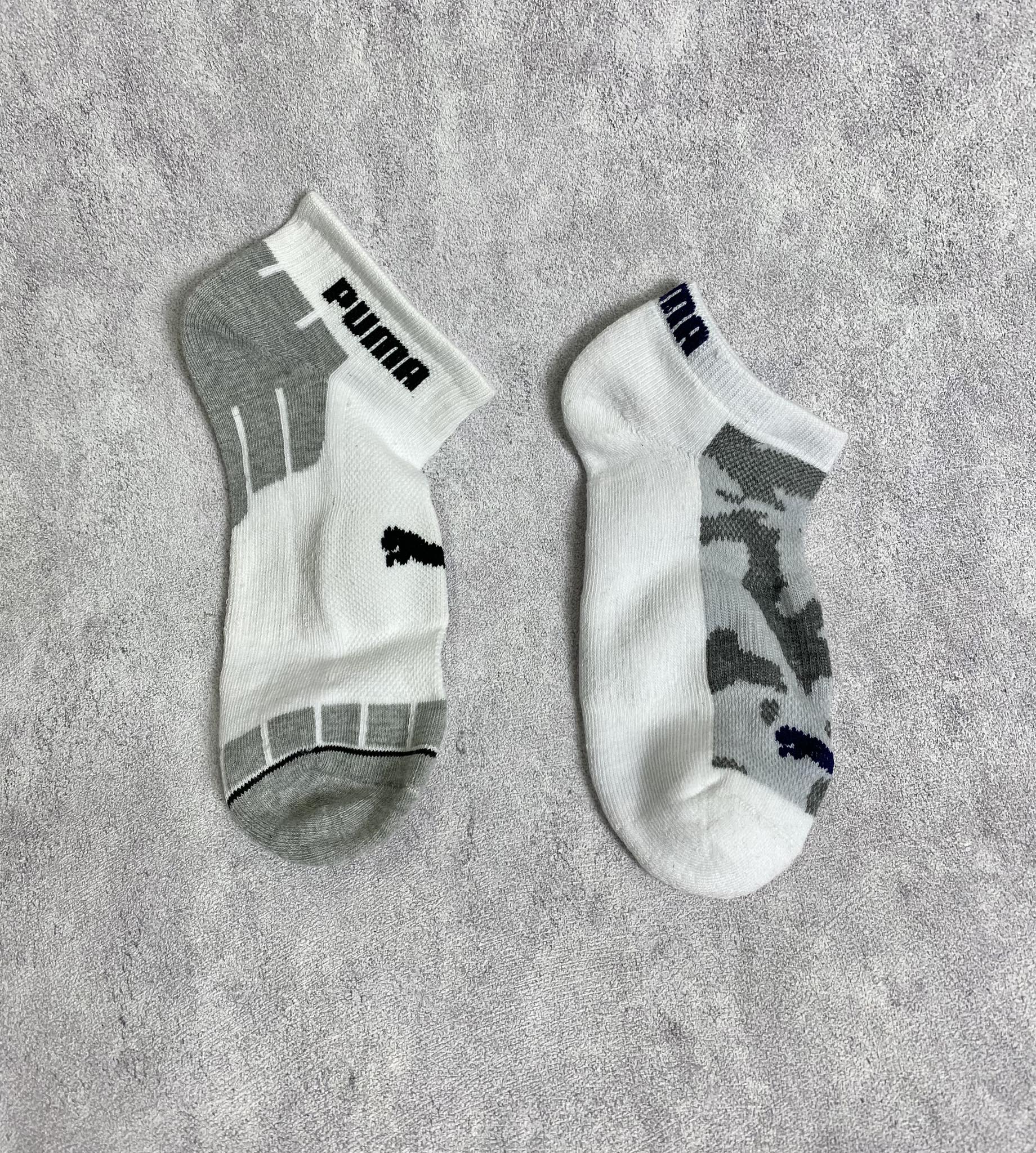 Phụ Kiện Chính Hãng - Tất Puma Men's Socks & Women's Socks Mix Grey/White (Pack 5 đôi) - PM22