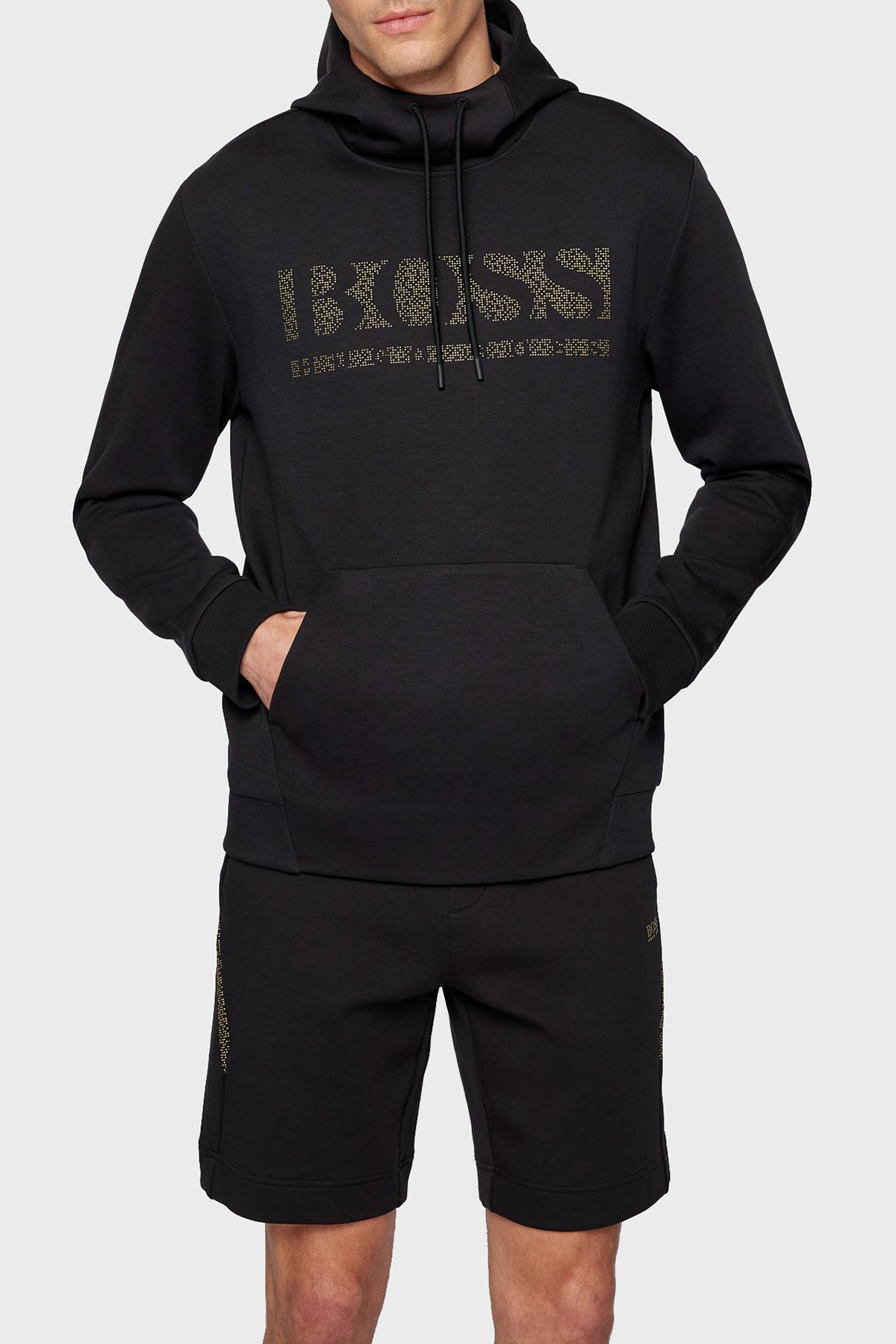 Áo Hoodie Nỉ Thun Hugo Boss Men's Soody 2 Black Logo