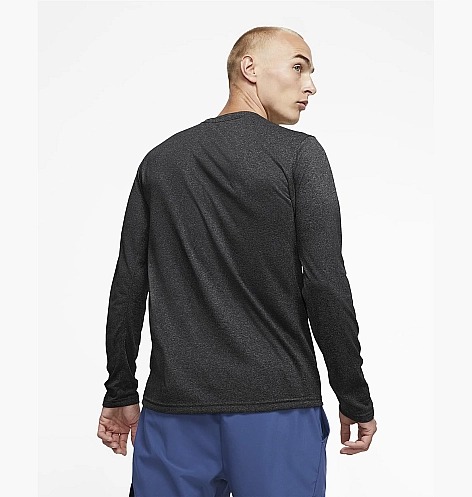 ÁO SWEATER CHÍNH HÃNG - Nike Dri-FIT Men's Long-Sleeve Training T-Shirt 'Grey' - 718837-032