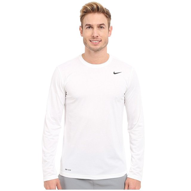 ÁO SWEATER CHÍNH HÃNG - Nike Dri-FIT Men's Long-Sleeve Training T-Shirt 'White' - 718837-100