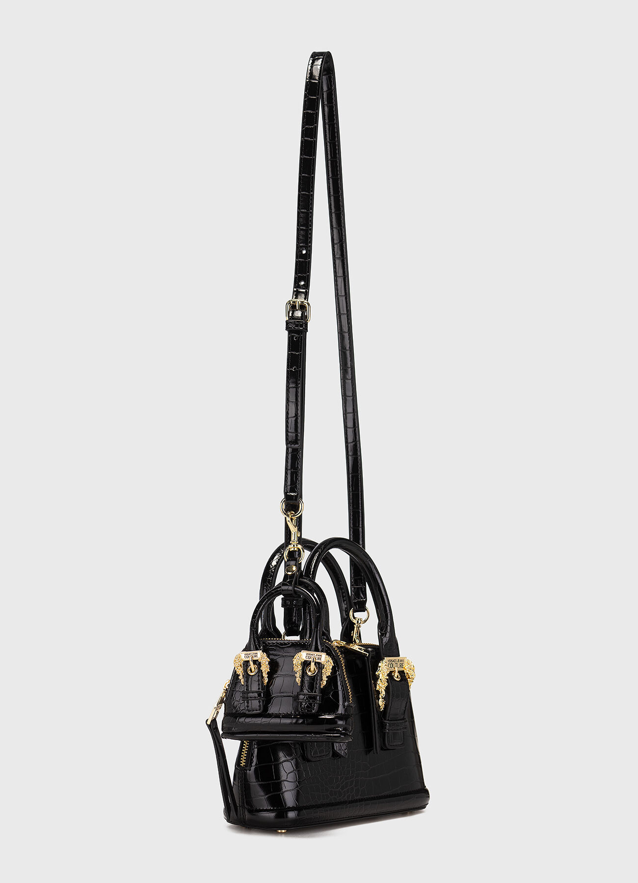 PHỤ KIỆN CHÍNH HÃNG - TÚI NỮ VERSACE JEANS COUTURE RANGE Bag With Small Accessory - 74va4bfw-zs578-899