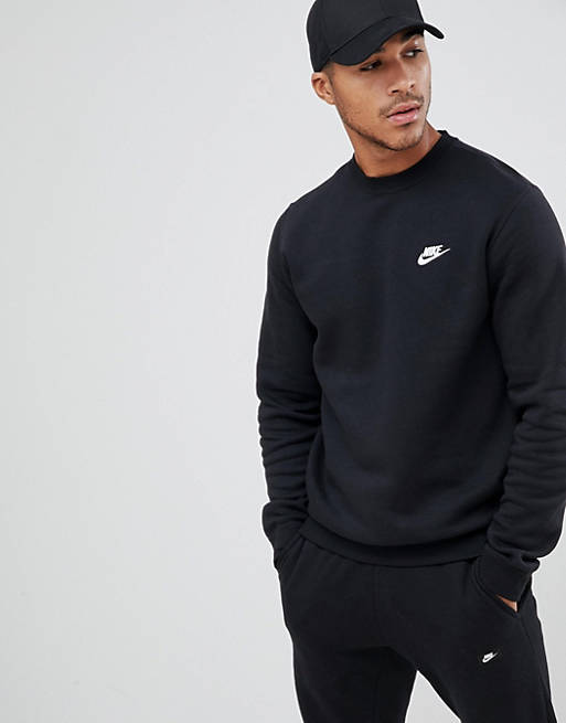 Áo Sweater Chính Hãng - Nike Club Fleece Men's 'Black' - 804340-010