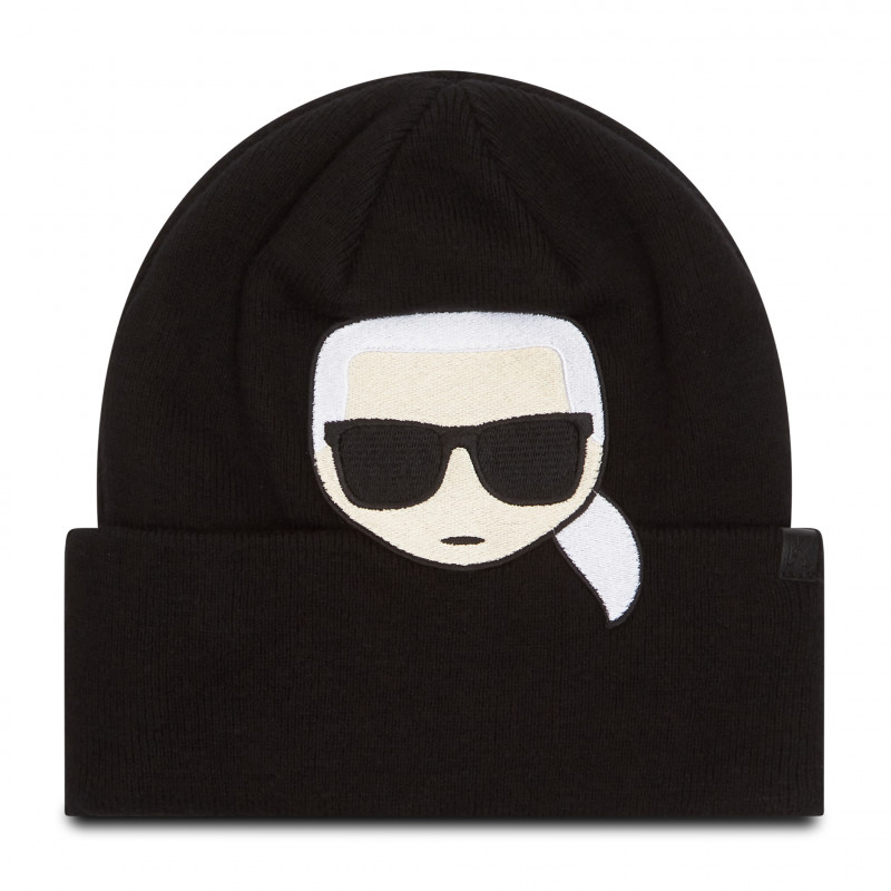 Mũ nón len unisex dày dặn Karl Lagerfeld Đen - 206W3419