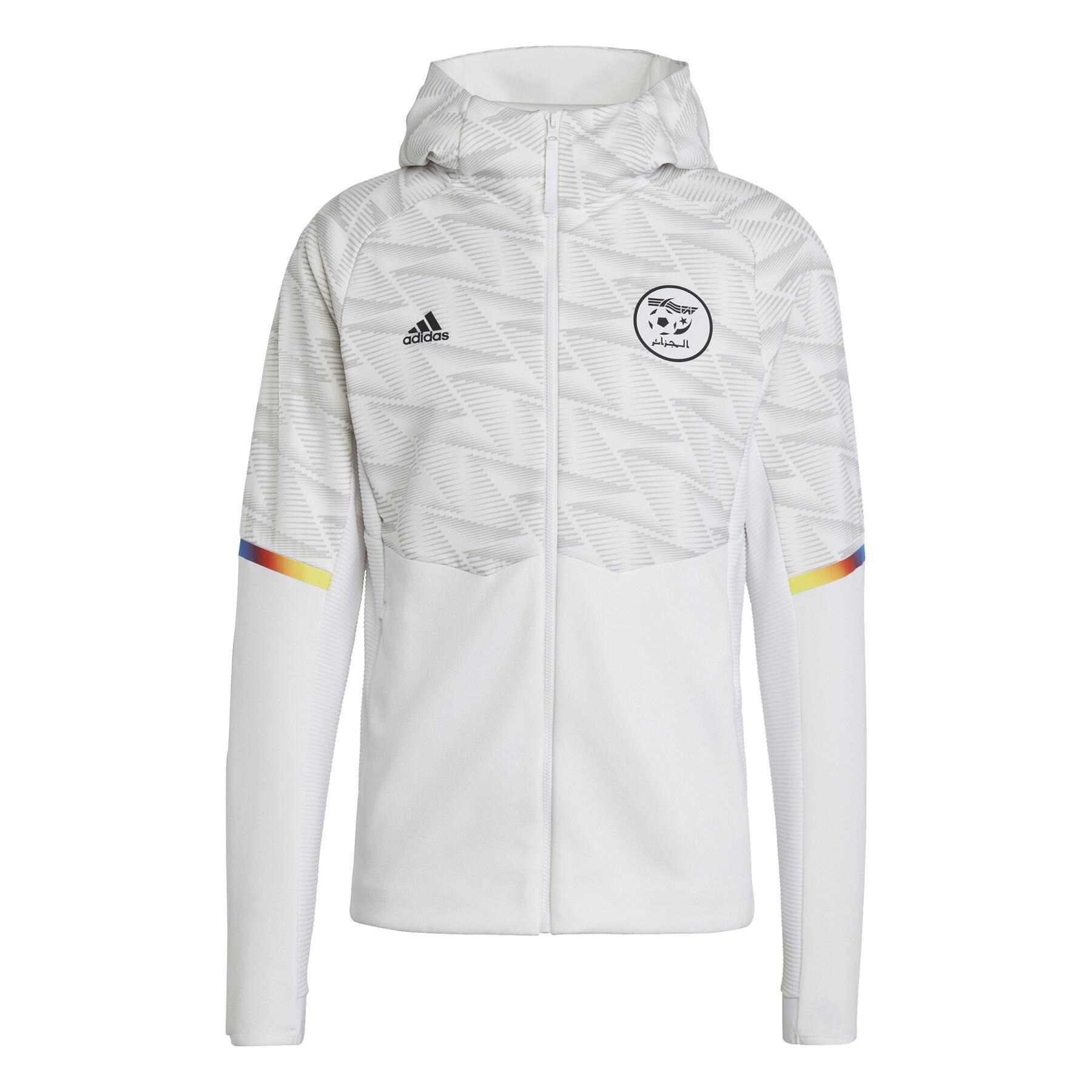 Áo Khoác Chính Hãng - Adidas Algeria Game Day Full-Zip Travel 'White' - IC1553