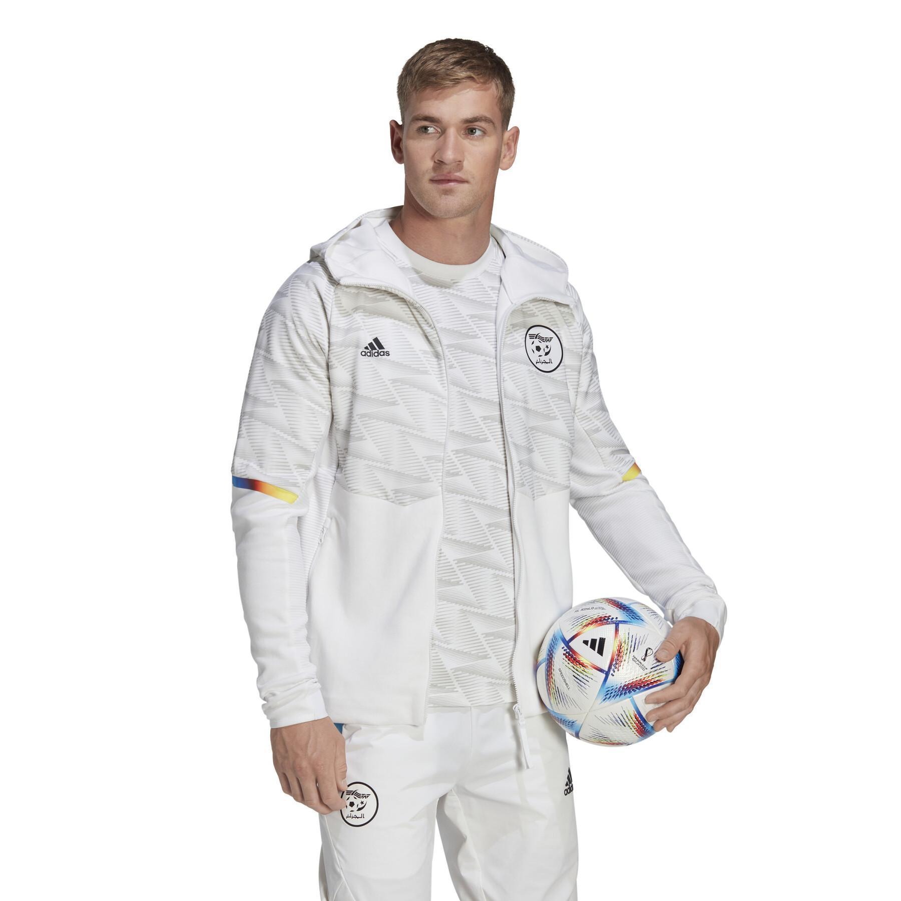 Áo Khoác Chính Hãng - Adidas Algeria Game Day Full-Zip Travel 'White' - IC1553