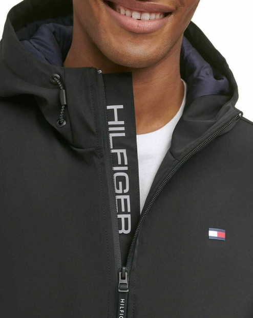 Áo Khoác Chính Hãng - Men's Tommy Hilfiger Performance Wind & Water Resistant Jacket XL Stretch Black- JKT-01 Quyetsneaker