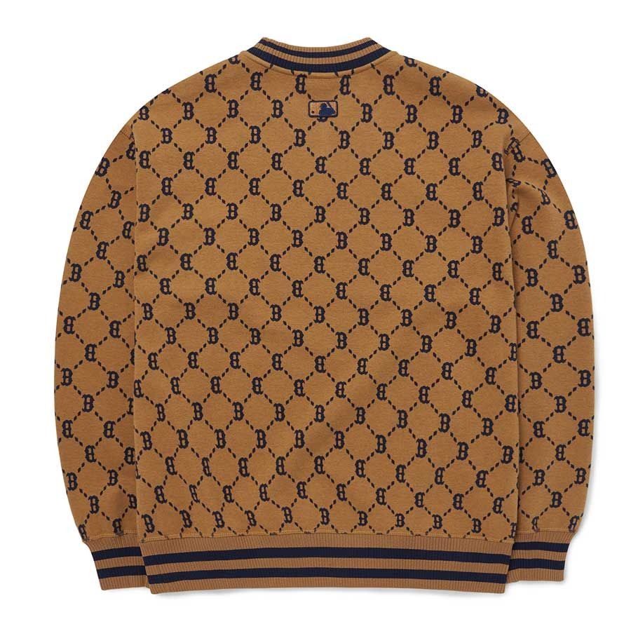 Áo Sweater Chính Hãng - MLB Diamond Monogram Jacquard 