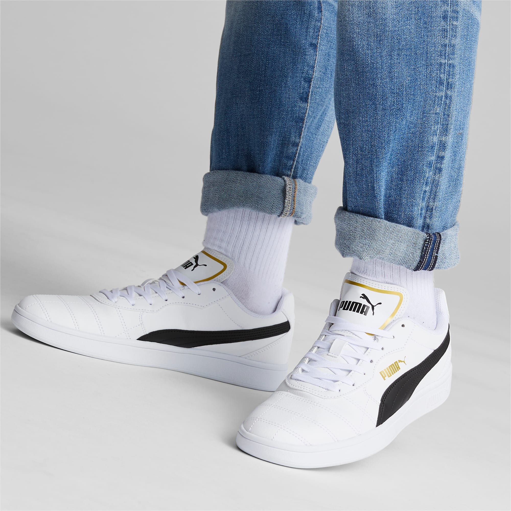 Giày Casual Chính Hãng - Puma Astro Kick SL White Black Gold Men - 370167-01