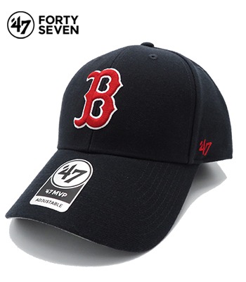 Phụ Kiện Chính Hãng - Mũ MLB47 Brand Boston Red Sox MVP Snapback 'Black' - B-MVP02WBV-HM