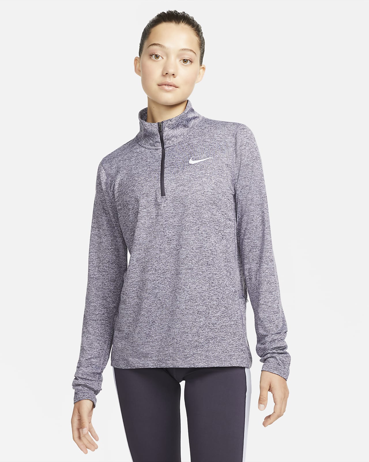Áo Sweatshirts Nữ - Nike Element Women's 1/2-Zip Running Top - CU3220-540