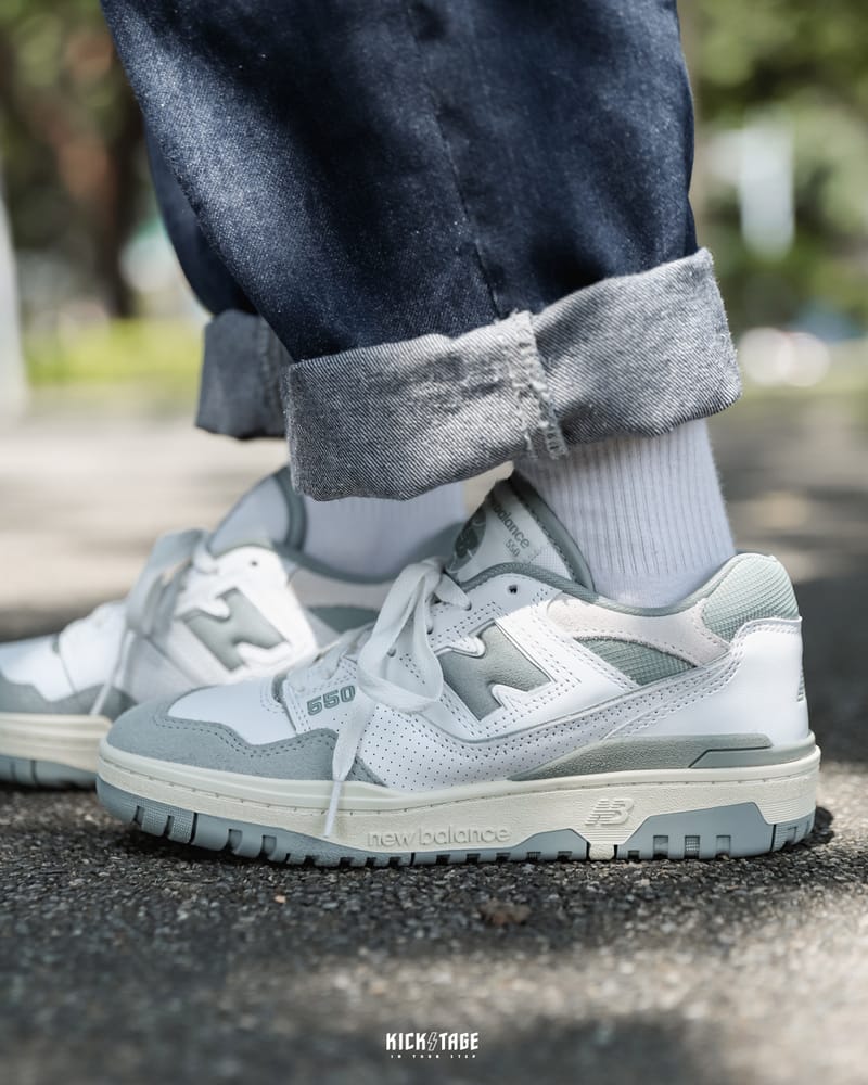 Giày Casual Chính Hãng - NewBalance 550 'White Vintage Mica Green' - BB550NED