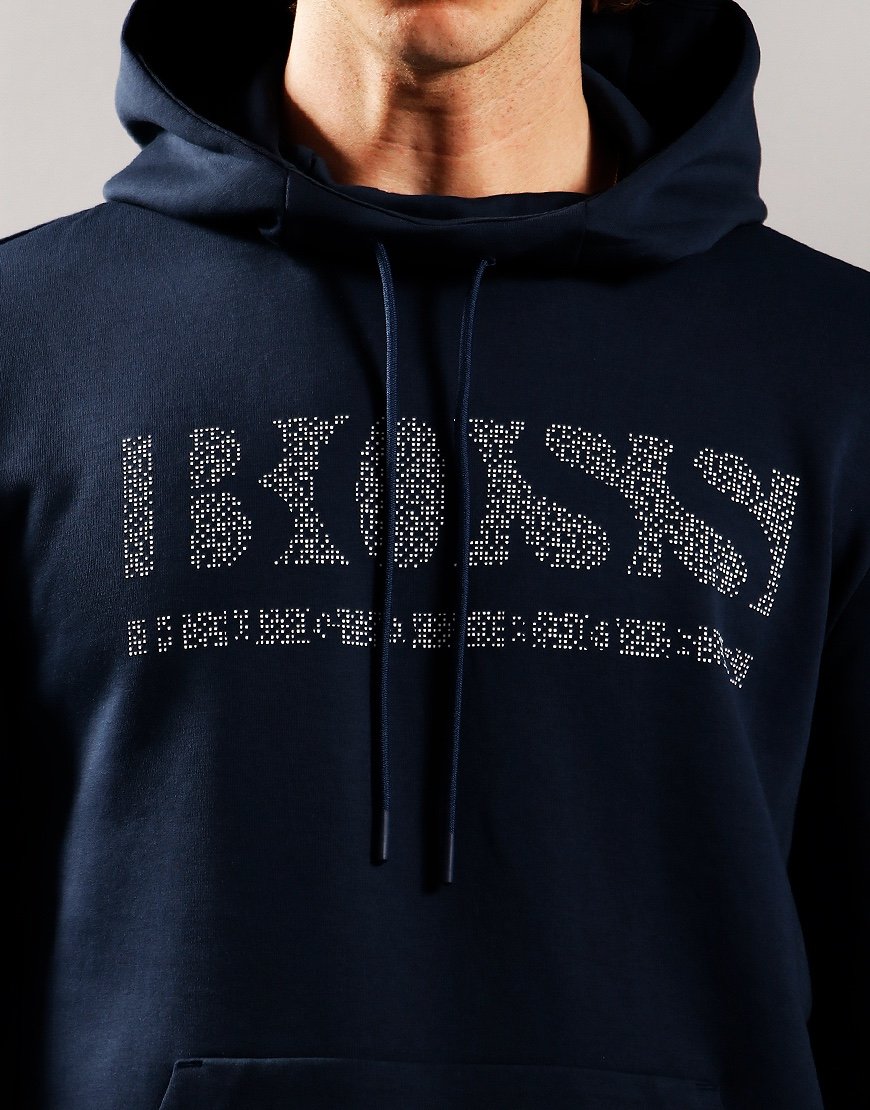 Áo Hoodie Hugo Boss Men's Soody 2 Navy Blue Logo - 42242