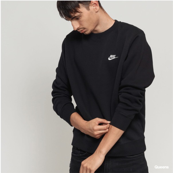 Áo Sweater Chính Hãng - Nike Club Fleece Men's 'Black'  - BV2662-010