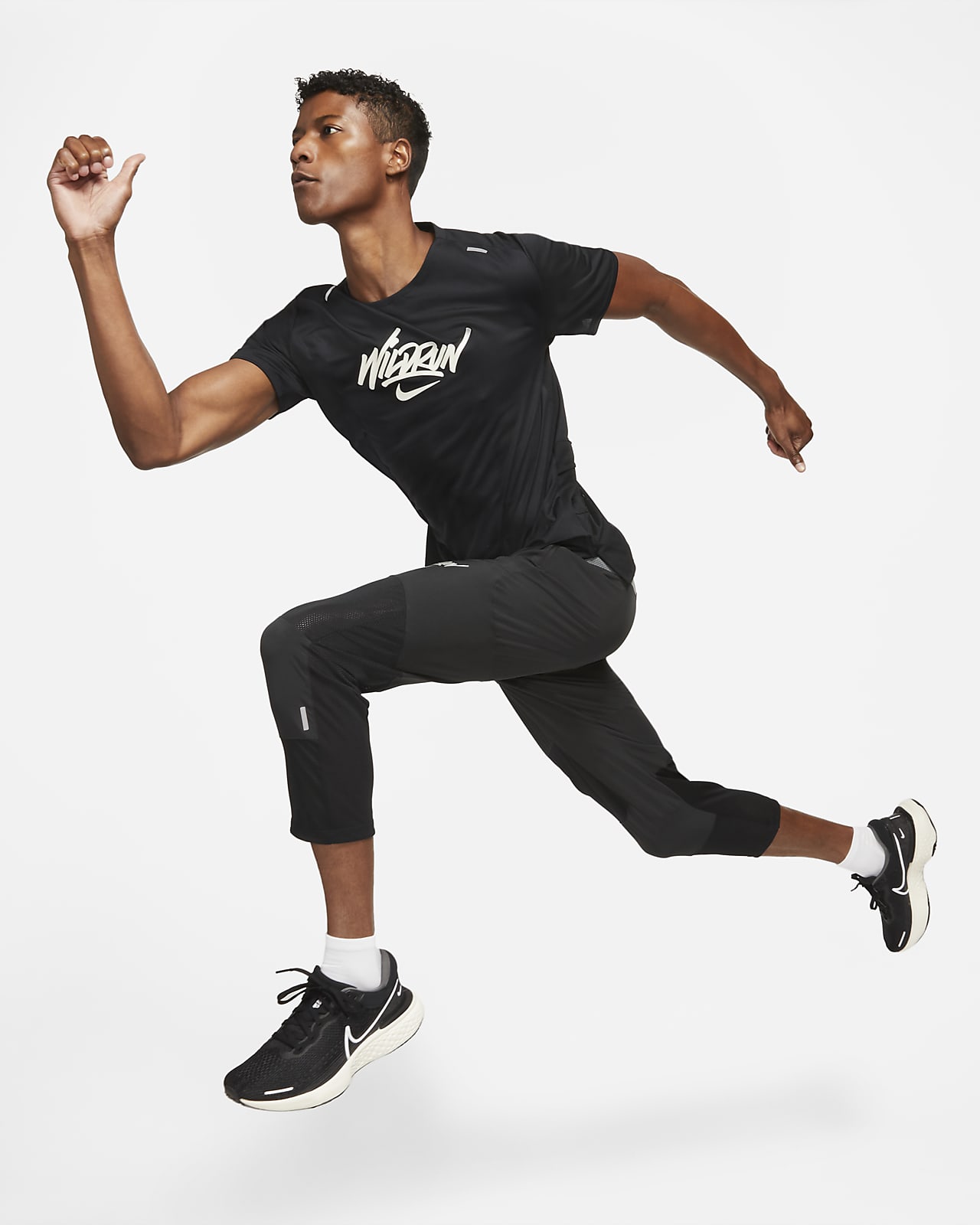 Nike Phenom Elite Wild Run Men's 7/8 Woven Running Pants - 'Black' DA1152-010