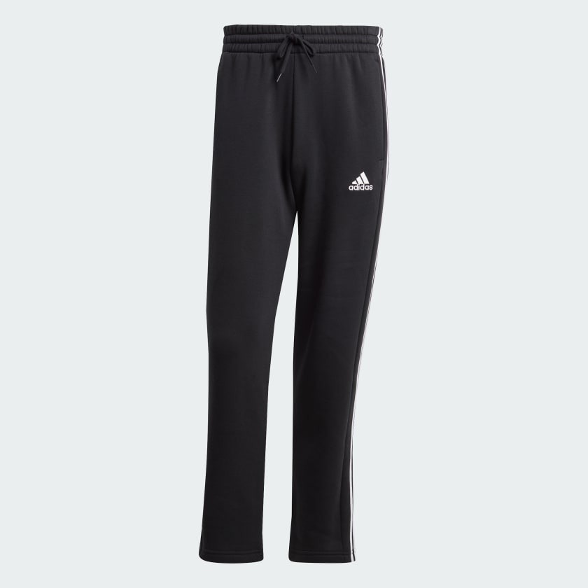 Quần Dài Chính Hãng - adidas Essentials 3-Stripes Fleece Pants ''Black'' - IB4039