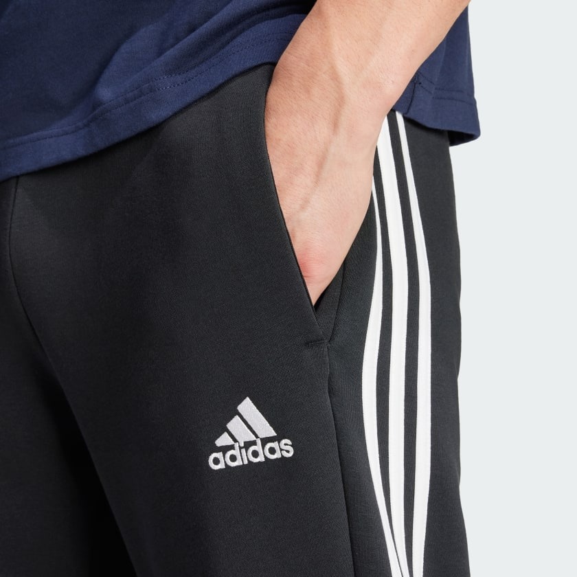 Quần Dài Chính Hãng - adidas Essentials 3-Stripes Fleece Pants ''Black'' - IB4039