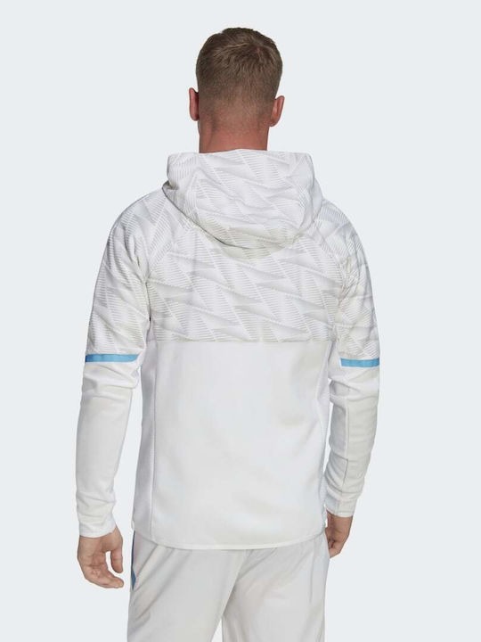 Áo Khoác Chính Hãng - Adidas Japan Game Day Full Zip Travel Hoodie 'White' - IC1575