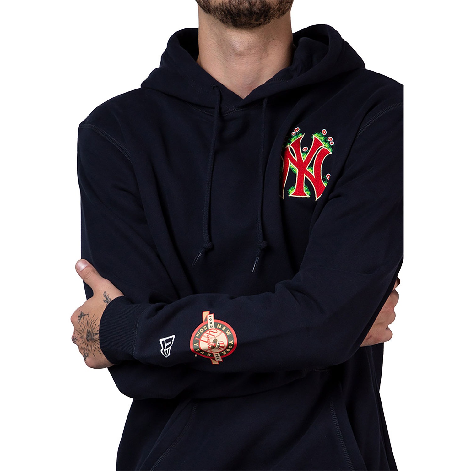 Áo Hoodie Chính Hãng - New Era New York Yankees MLB Sprouted Navy/Black - 60416573