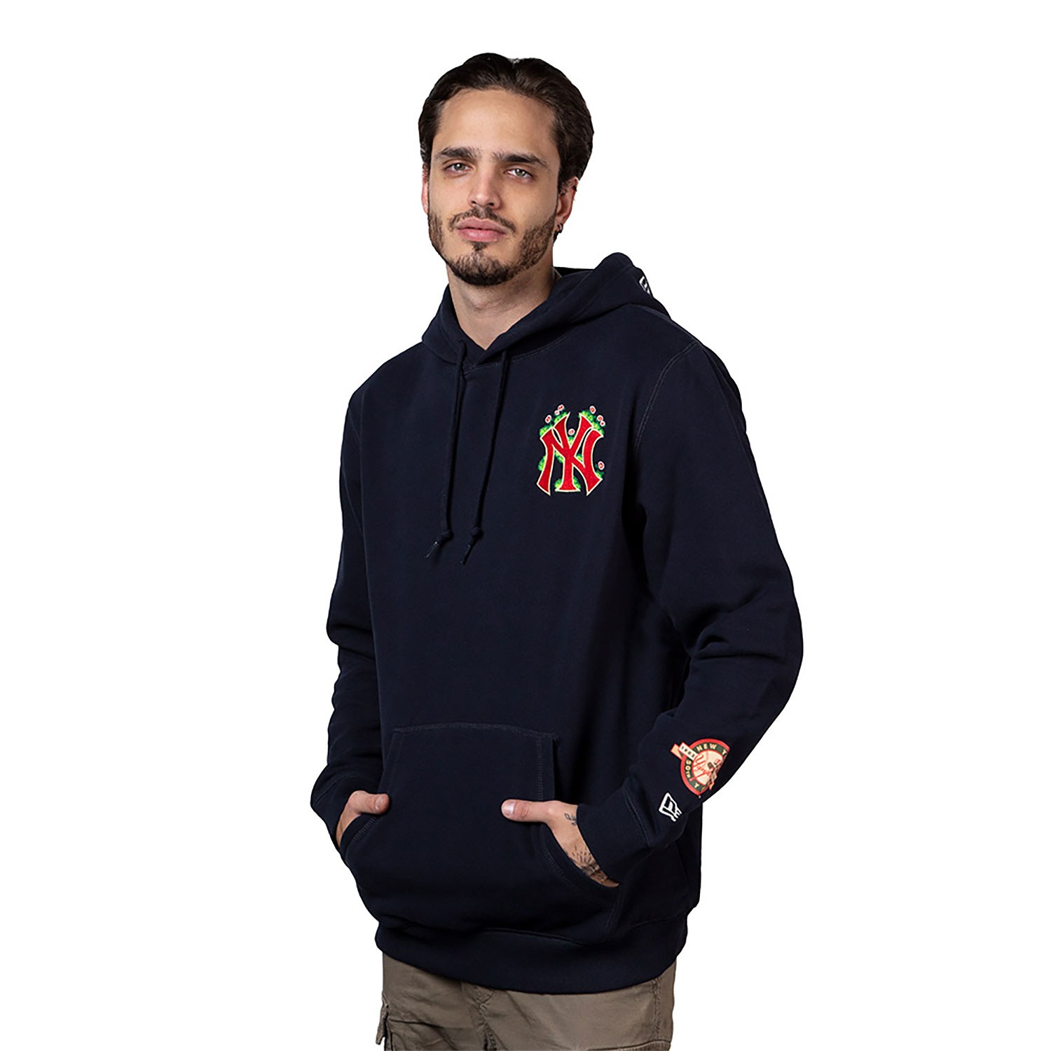 Áo Hoodie Chính Hãng - New Era New York Yankees MLB Sprouted Navy/Black - 60416573