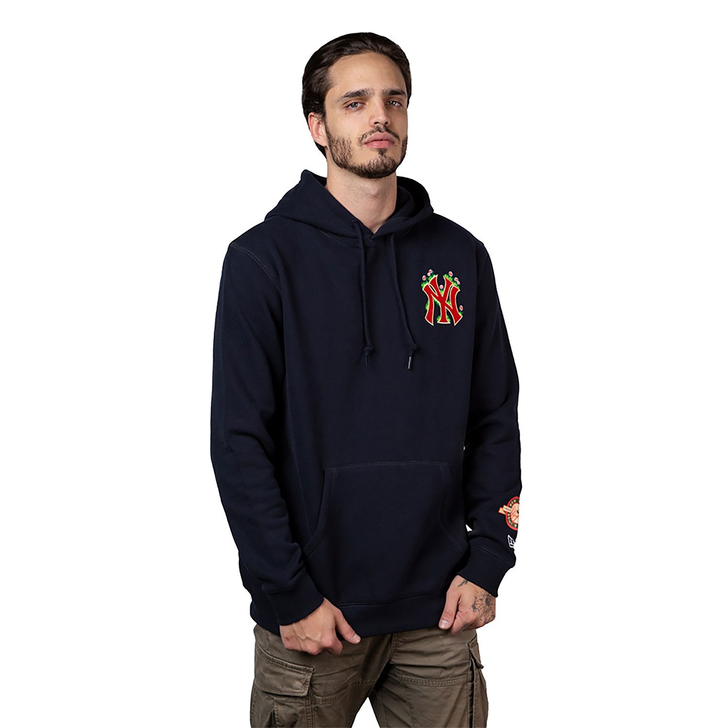 Áo Hoodie Chính Hãng - New Era New York Yankees MLB Sprouted Navy/Black - 60416573