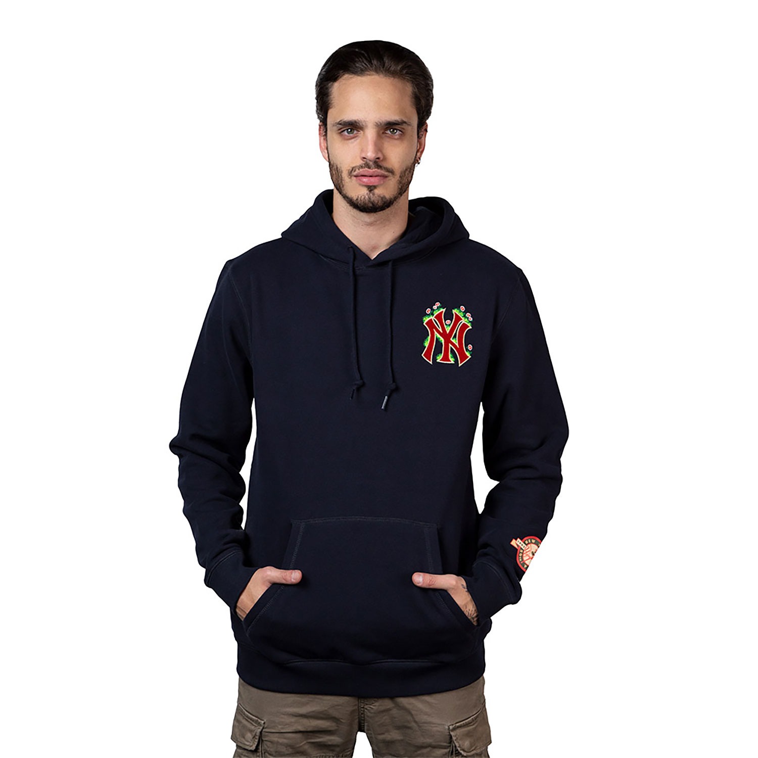 Áo Hoodie Chính Hãng - New Era New York Yankees MLB Sprouted Navy/Black - 60416573